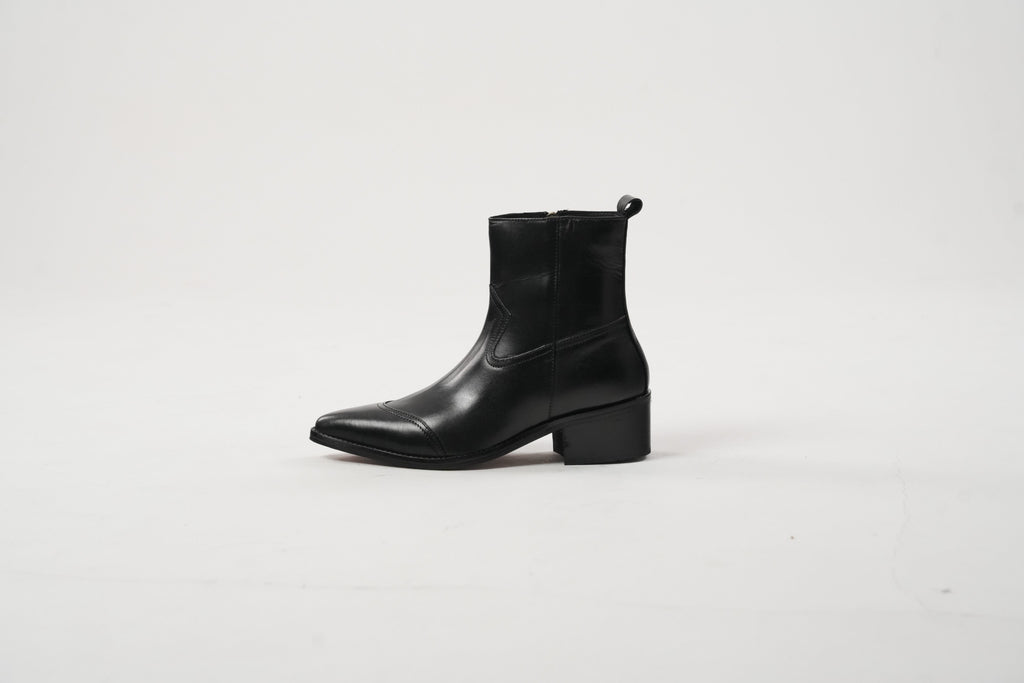 Onyx Calfskin Tennessee Boots