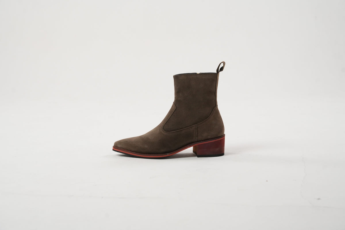 Walnut Suede Boots