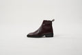 Burgundy Calfskin Chisel toe Boots