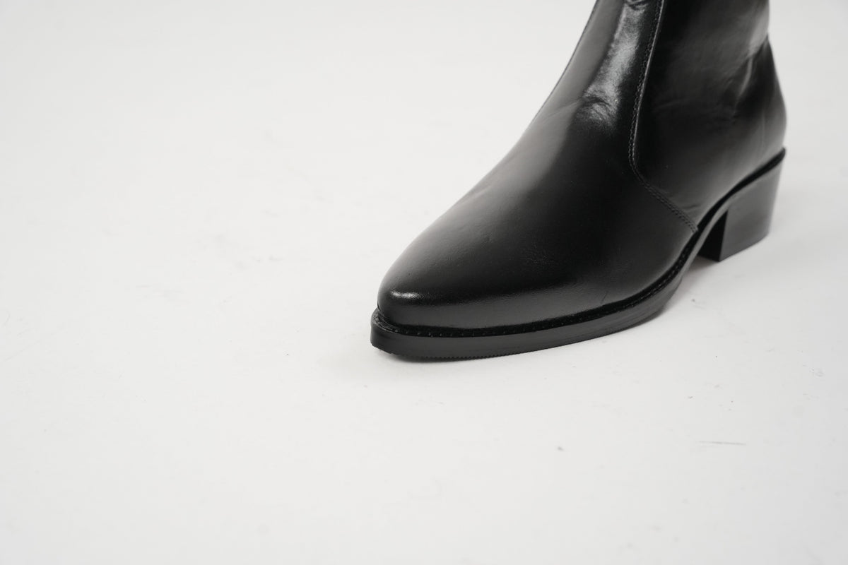 Onyx Calfskin Boots