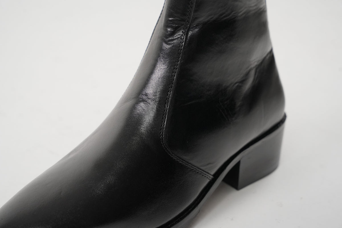 Onyx Calfskin Boots
